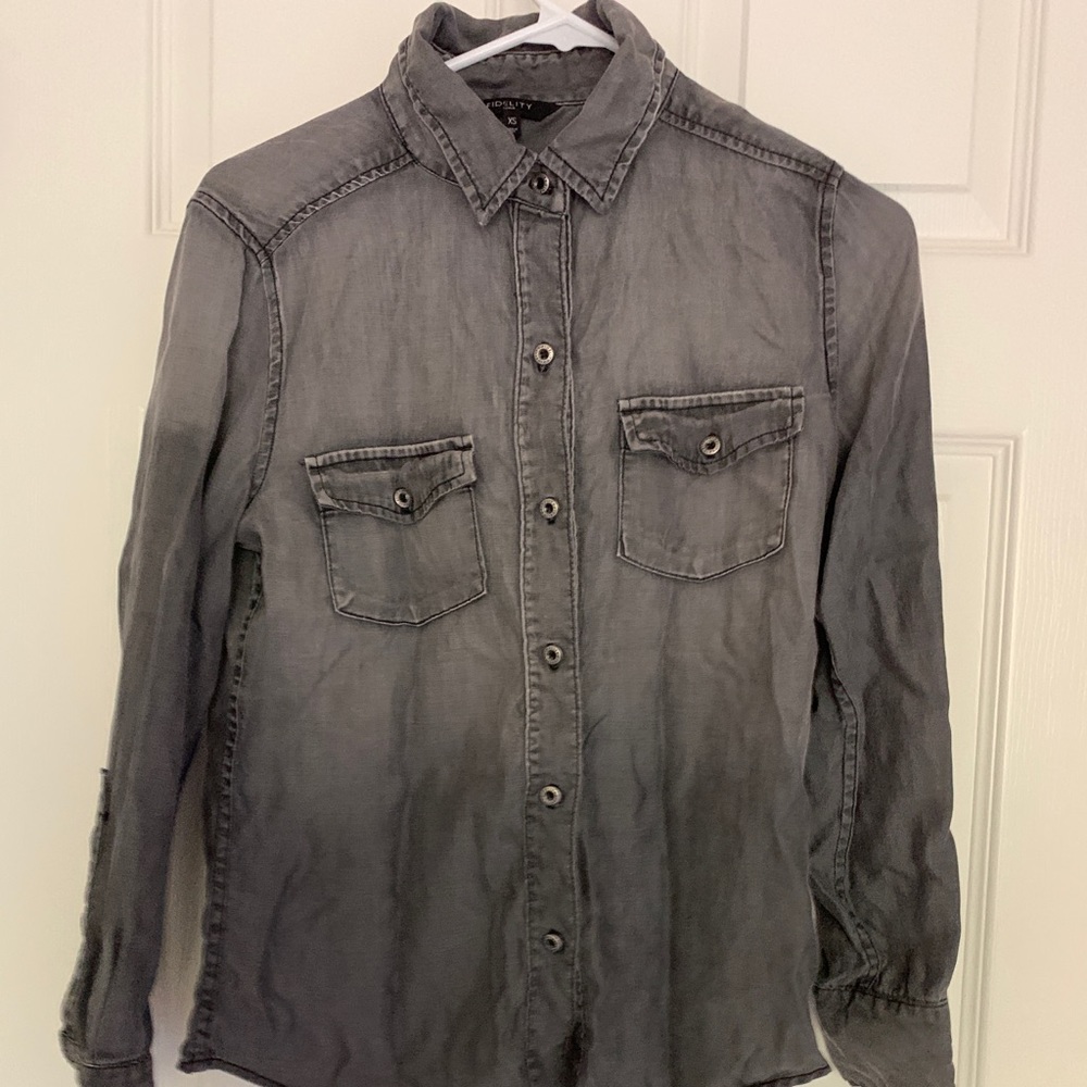Fidelity Grey Denim Jacket